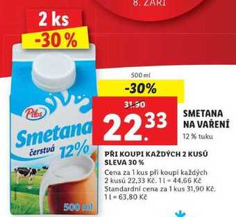 Lidl Smetana na vaření, 500 ml nabídka