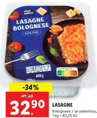 Lidl Lasagne, 400 g nabídka