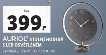 Lidl Stolní hodiny s led osvětlením nabídka