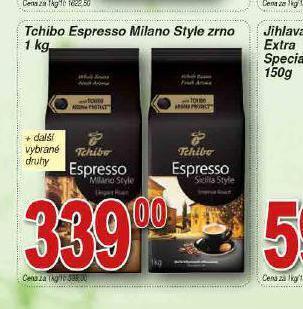 Lidl Tchibo espresso milano style zrno nabídka