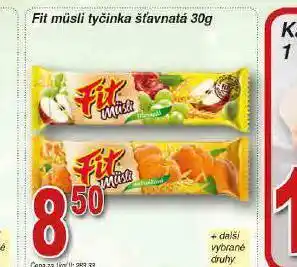 Lidl Fit müsli tyčinka šťavnatá nabídka