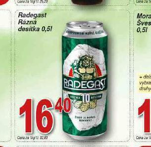 Lidl Pivo radegast rázná 10 nabídka