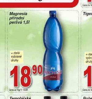 Lidl Magnesia přírodní perlivá nabídka