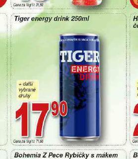 Lidl Tiger energy drink nabídka