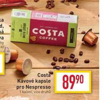 Billa Costa kávové kapsle pro nespresso 1 balení nabídka
