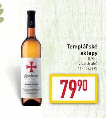 Billa Templářské sklepy 0,75l nabídka