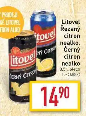 Billa Litovel řezaný citron nealko, černý citron nealko 0,5 l, plech nabídka