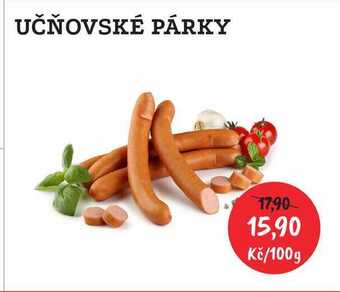 RABBIT řeznictví Učňovské párky, 100 g nabídka