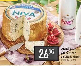 Billa Zlatá niva 60% t. vs. z pultu lahůdek cena za 100 g nabídka