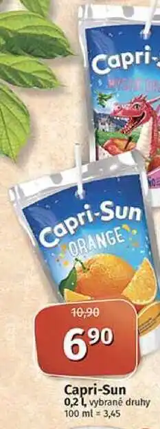 Coop Capri-sun 0,2l, vybrané druhy nabídka