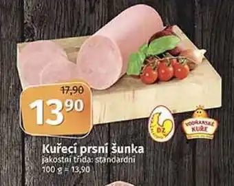 Coop Kuřecí prsní šunka jakostní třída standardni 100 g nabídka