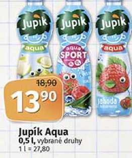 Jupík aqua 0,5 l, vybrané druhy