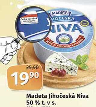Coop Madeta jihočeská niva 50% 100g nabídka