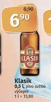 Coop Klasik 0,5 l, pivo světlé výčepní nabídka