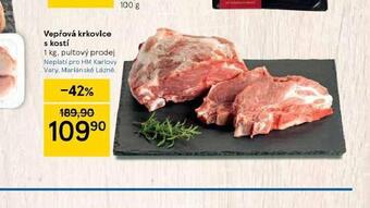Tesco Vepřová krkovice s kostí nabídka