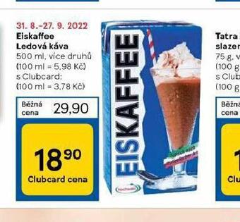 Tesco Eiskaffee ledová káva nabídka