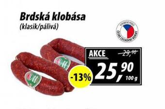 ZEMAN Brdská klobása nabídka