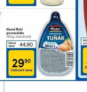 Tesco Hamé rybí pomazánka nabídka