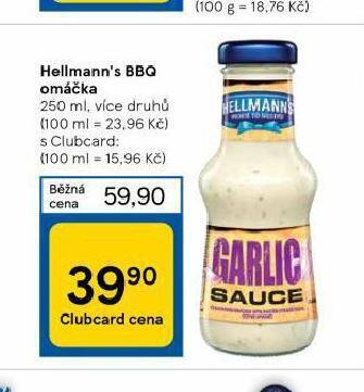 Tesco Hellmann´s bbq omáčka nabídka