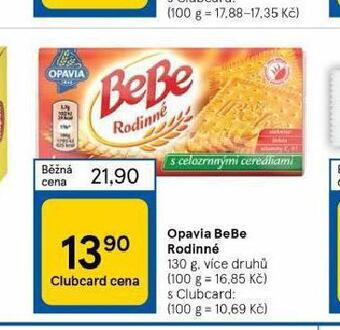Tesco Opavia bebe rodinné nabídka