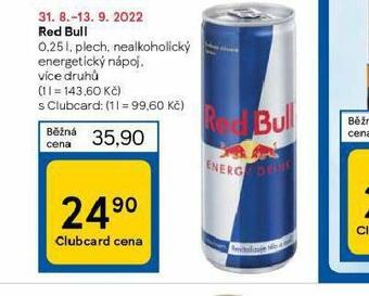 Tesco Red bull nabídka