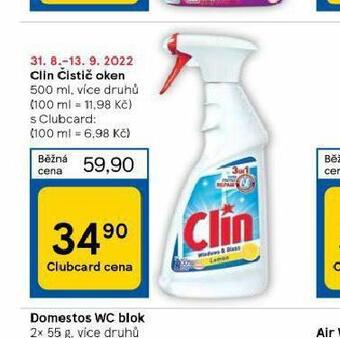 Tesco Clin čistič oken nabídka