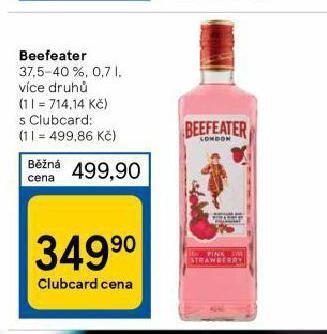 Tesco Beefeater nabídka