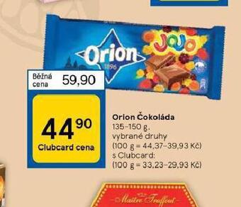 Tesco Orion čokoláda nabídka