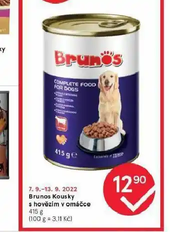 Tesco Brunos kousky s hovězím v omáčce nabídka