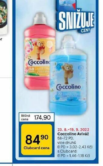 Tesco Coccolino aviváž nabídka