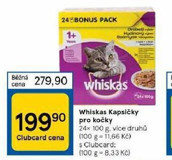 Tesco Whiskas kapsičky pro kočky nabídka