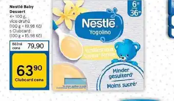 Tesco Nestlé baby dessert nabídka
