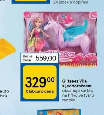 Glitzeez víla s jednorožcem