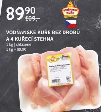 Terno E vodňanské kuře bez drobů a 4 kuřecí stehna 1 kg nabídka