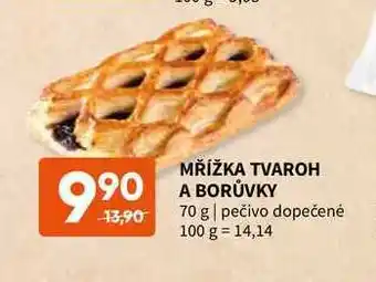 Terno Mřížka tvaroh a borůvky70 g nabídka