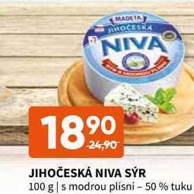 Terno Jihočeská niva sýr 100 g nabídka
