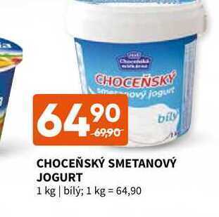 Terno Choceňský smetanový jogurt 1 kg nabídka