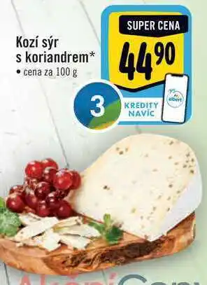 Albert Kozí sýr s koriandrem 100 g nabídka