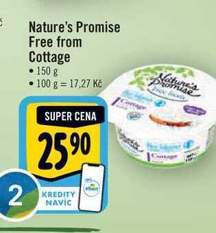 Albert Nature's promise free from cottage • 150 g nabídka