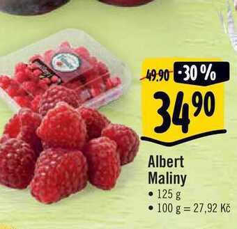 Albert Albert maliny • 125 g nabídka