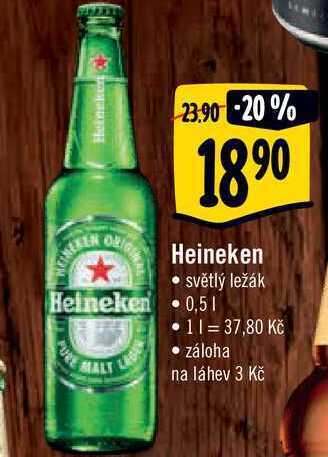 Albert Heineken 0,5 l nabídka