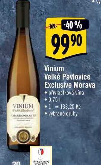 Albert Vinium velké pavlovice 0,75 l nabídka