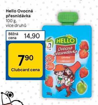 Tesco Hello ovocná přesnídávka 100 g nabídka