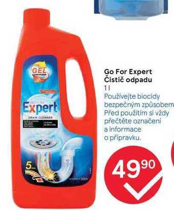 Tesco Go for expert čistič odpadu 1 l nabídka
