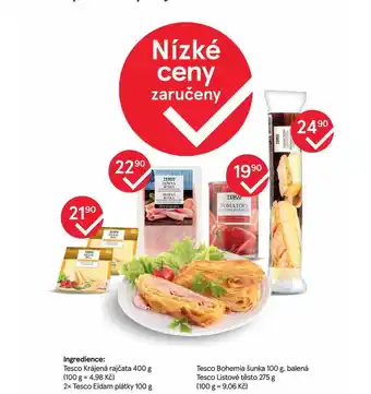 Tesco Tesco bohemia šunka 100 g nabídka
