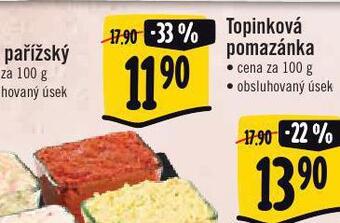 Jip Topinková pomazánka nabídka