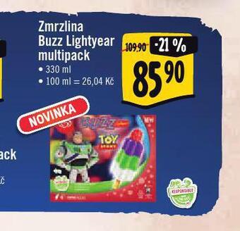 Jip Zmrzlina buzz lightyear multipack nabídka