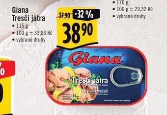 Jip Giana tresčí játra nabídka