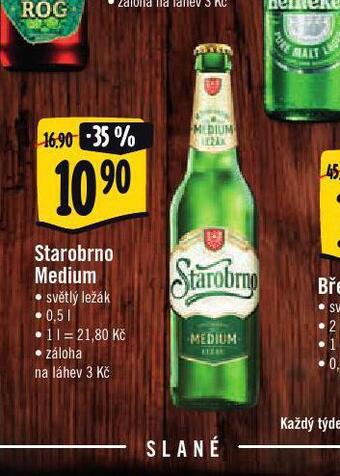 Jip Pivo starobrno medium nabídka
