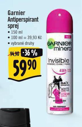 Jip Garnier antiperspirant sprej nabídka